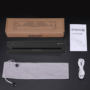 Wireless Tattoo Transfer Printer | Portable Machine | Clear Transfer Stencil Printer | Black