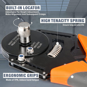 DT12 Crimper 4 Way Indent, 8 Impression iCrimp Closed Barrel Type Deutsch Crimper
