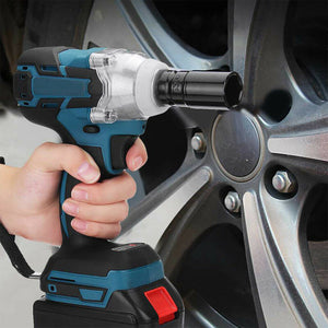 Cordless Electric Impact Wrench | Brushless Rattle Gun | 1/2" Driver | Large Battery
