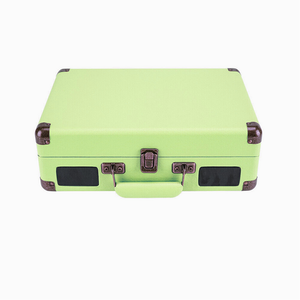 Record Player Vinyl Turntable | Bluetooth Speakers | Retro Briefcase USB | Turquoise