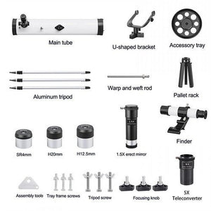 Pro Astronomical Telescope 114mm Aperture 875X Zoom HD High Resolution