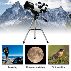 Astronomical Telescope 150x With Tripod Phone Adapter Monocular Moon Observation