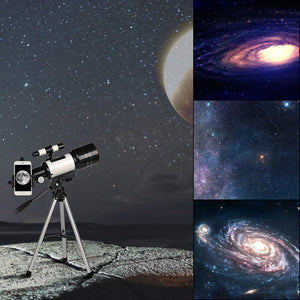 Astronomical Telescope 150x With Tripod Phone Adapter Monocular Moon Observation