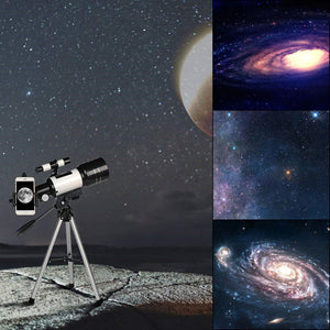 Astronomical Telescope 150x With Tripod Phone Adapter Monocular Moon Observation