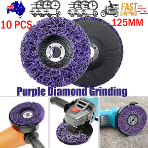 10 X 125mm x 22mm Poly Strip Disc Wheel | Paint & Rust Removal Clean Grinder