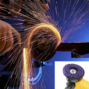 10 X 125mm x 22mm Poly Strip Disc Wheel | Paint & Rust Removal Clean Grinder