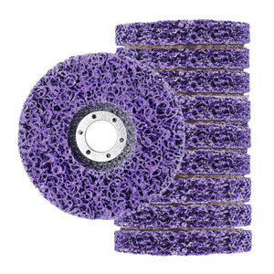 10 X 125mm x 22mm Poly Strip Disc Wheel | Paint & Rust Removal Clean Grinder