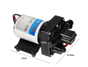 12V Caravan Water Pump | High Pressure Self-Priming | RV | Camping | Boat | 55PSI 11.3L/M