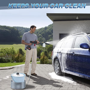 88V Cordless Electric High Pressure Washer | Water Spray Gun | Car Cleaner | 2 Battery