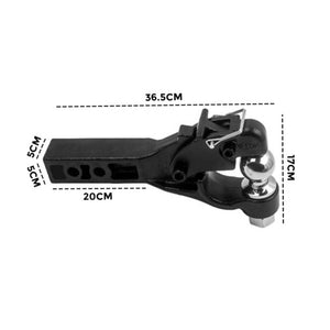 8 Ton Pintle Tow Hook | Receiver Arm Hitch Towing | Car Truck Heavy Duty Ball Combo