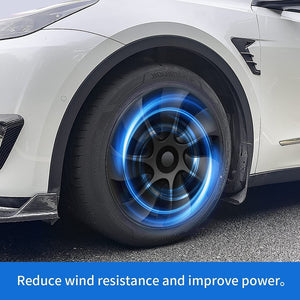 4PCS Wheel Cover Caps | 19Inch ABS Black Rim Hubcap | Hub Cap | For Tesla Model Y