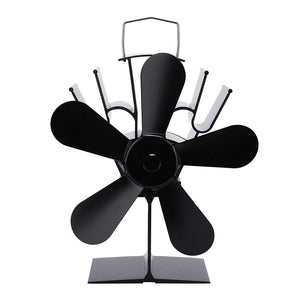Wood Heater Fan | Eco Heat Powered | Self-Powered Silent Fireplace Stove Burner
