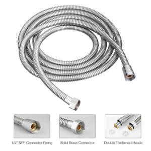 5 FT Handheld Shower Head Hose | 1.5m Bathroom | Stainless Steel Shower Water Tube
