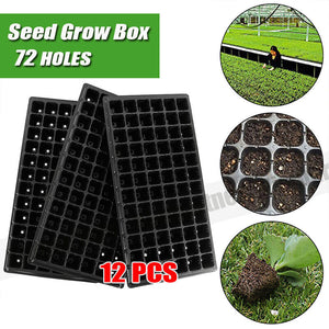 12x 72 Hole Plant Seed Grow Box Insert | Nursery Propagation Tray | Seedling Starter