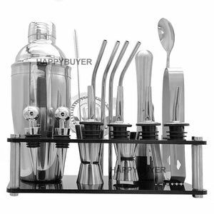 20Pcs Cocktail Shaker Set | 750ml Martini Strainer | Bartender Kit | Bar Spirits Maker