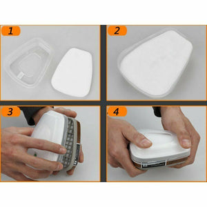 7 IN 1 Gas Mask | Full Face Respirator | Paint Spray | Chemical Facepiece | Reusable | AU
