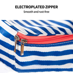 Blue Insulated Picnic Bag | Thermal Cooler | Portable Lunch Food Tote | Carry Storage Bag