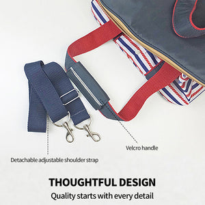 Insulated Picnic Bag | Red | Thermal Cooler | Portable Lunch Food Tote | Carry Storage