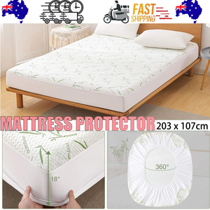 King Single Bamboo Mattress Protector | Fully Fitted | Waterproof & Breathable Design