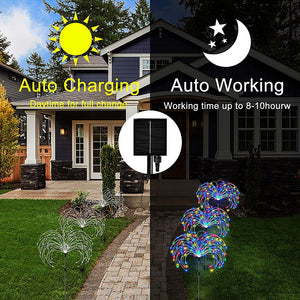 Warm White Fireworks 120 LED Fairy String Lights | Starburst Solar Xmas Garden Night Lamp | NEW