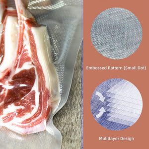 Vacuum Food Sealer Bag Roll | 20cm x 6m | Storage Saver | Commercial Heat Grade