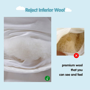 500 GSM Australian Merino Wool Quilt Duvet Doona | Summer/Winter | Single | 140cm x 210cm