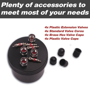 56-Piece Tyre Puncture Repair Kit | Heavy-Duty Tube Recovery Plugs with Case | Car/4WD