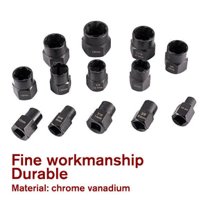 13-Piece Impact Bolt & Nut Remover Set | Nut Extractor Socket | Bolt Remover Tool