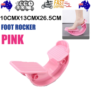 Pink Calf Massage Foot Rocker | Plantar Stretch Board | Ankle Pedal Stretcher | Calf Pain Relief