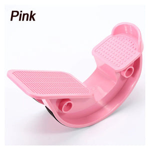 Pink Calf Massage Foot Rocker | Plantar Stretch Board | Ankle Pedal Stretcher | Calf Pain Relief