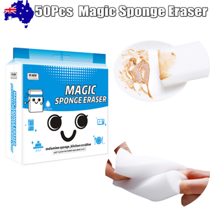 Magic Sponge Eraser | Multi-Purpose Cleaning Foam | 50 Pack | Kitchen & Home Use