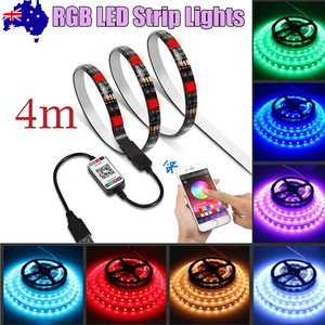 RGB LED Strip Lights | 4M | IP65 Waterproof | 300 LEDs | USB Bluetooth Control