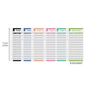 A6 PU Leather Notebook Binder | Budget Planner | Cash Pockets | Organizer for Finance