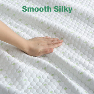 Bamboo Cotton Mattress Protector | Waterproof S Fitted Cover | Comfortable & Durable