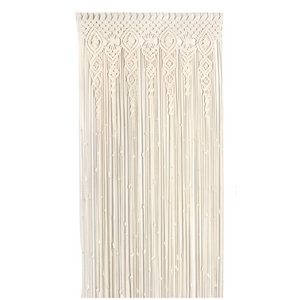 Boho Macrame Curtain | 2m | Heavy Duty Woven Wall Hanging | Window Doorway Wedding Decor