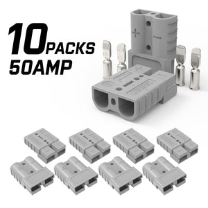 10x Anderson Plug | Anderson Style Plug Connectors | 50AMP | 6AWG | 12-24V DC Power Tool