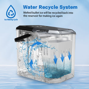 Ice Maker Machine 2.2L | Portable Ice Cube Tray | Bar Countertop | Commercial Use