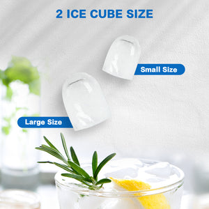 X-BULL Ice Maker Machine | Commercial Portable Ice Cube | 2.2L | Home Bar Benchtop | Black