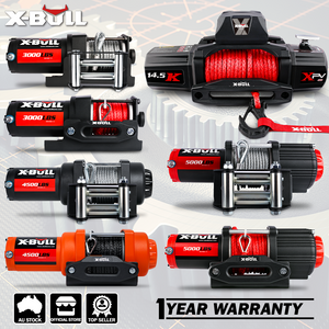 X-BULL Electric Winch 12V | 12000LBS Synthetic Rope | Wireless Remote | 4WD 4X4 Car Trailer