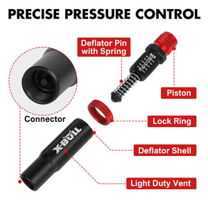 X-BULL 4PCS Tyre Deflators | Air Quick Deflator | Adjustable 10-30 PSI | Tire Valve