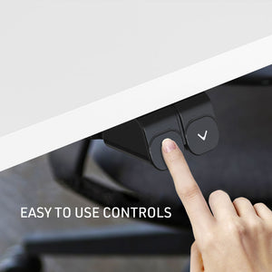 Fortia Sit To Stand Up Standing Desk | 120x60cm | 72-118cm Electric Height Adjustable | 70kg Rated | White/White Frame