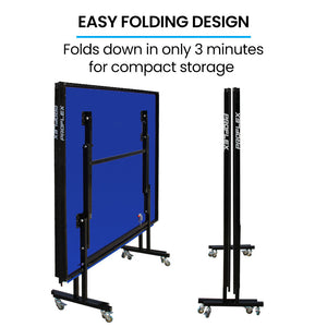 Proflex Table Tennis Table | 4 Player Ping Pong Paddle & Ball Pack