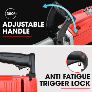 BAUMR-AG Electric Demolition Jackhammer | 2200W Pro-Grade | 3 Bonus Chisels | Steel Carry Case