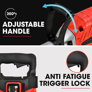 BAUMR-AG Electric Demolition Jackhammer | 2400W Pro-Grade | 3 Bonus Chisels | Carry Case