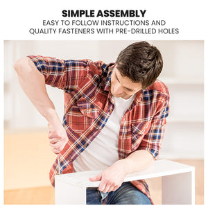 Kingston Slumber Wooden Single Sofa Bed Frame | Built-in Storage Drawers | White