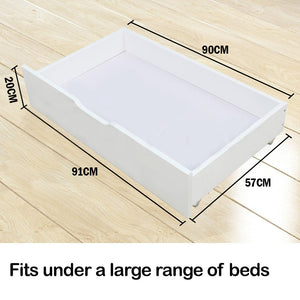 Kingston Slumber Trundle Under-Bed Storage Drawers | 2-Piece Set | White