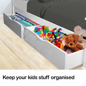 Kingston Slumber Trundle Under-Bed Storage Drawers | 2-Piece Set | White