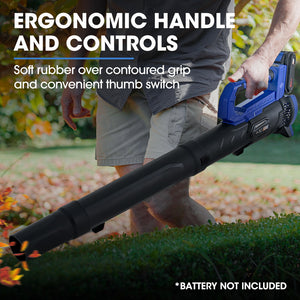 PowerBlade 20V Cordless Electric Leaf Blower | Skin Only | Lightweight Handheld Blower