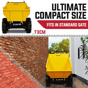 Baumr-AG Power Wheelbarrow | Motorised Petrol Mini Dumper | Self-Dumping