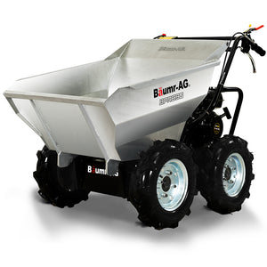 BAUMR-AG Mini Motorised Dumper | Tracked Petrol Powered Wheelbarrow